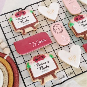 Biscuits décorés mariage