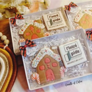 Biscuits logo entreprise personnalisé