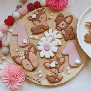 Biscuits décorés fête d'anniversaire fille