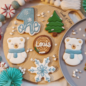 Biscuits décorés fête d'anniversaire garçon