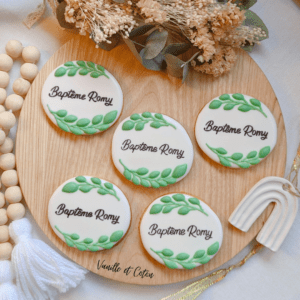 Biscuits décorés Baptême fille