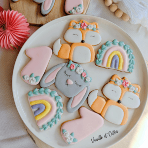 Renard lapin et arc en ciel